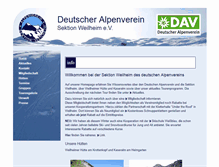 Tablet Screenshot of dav-weilheim.de